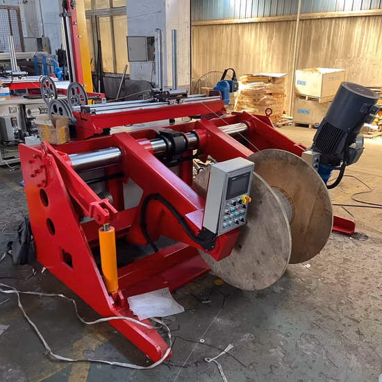 Máquina Hidráulica tipo Cantilever 1700 com travessia para enrolamento de tambor de aço de cabo