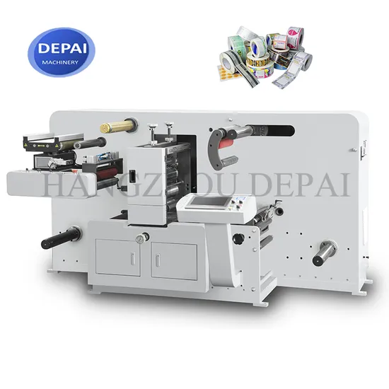 Máquina de corte e vinco de alta velocidade para papel de etiqueta autoadesiva em rolo, filme, fita de espuma, não tecido, PP, animal de estimação, PVC, adesivo de velcro