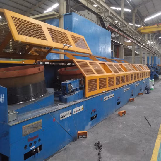 Máquina de trefilação de fio de metal de linha reta de alta velocidade automática contínua